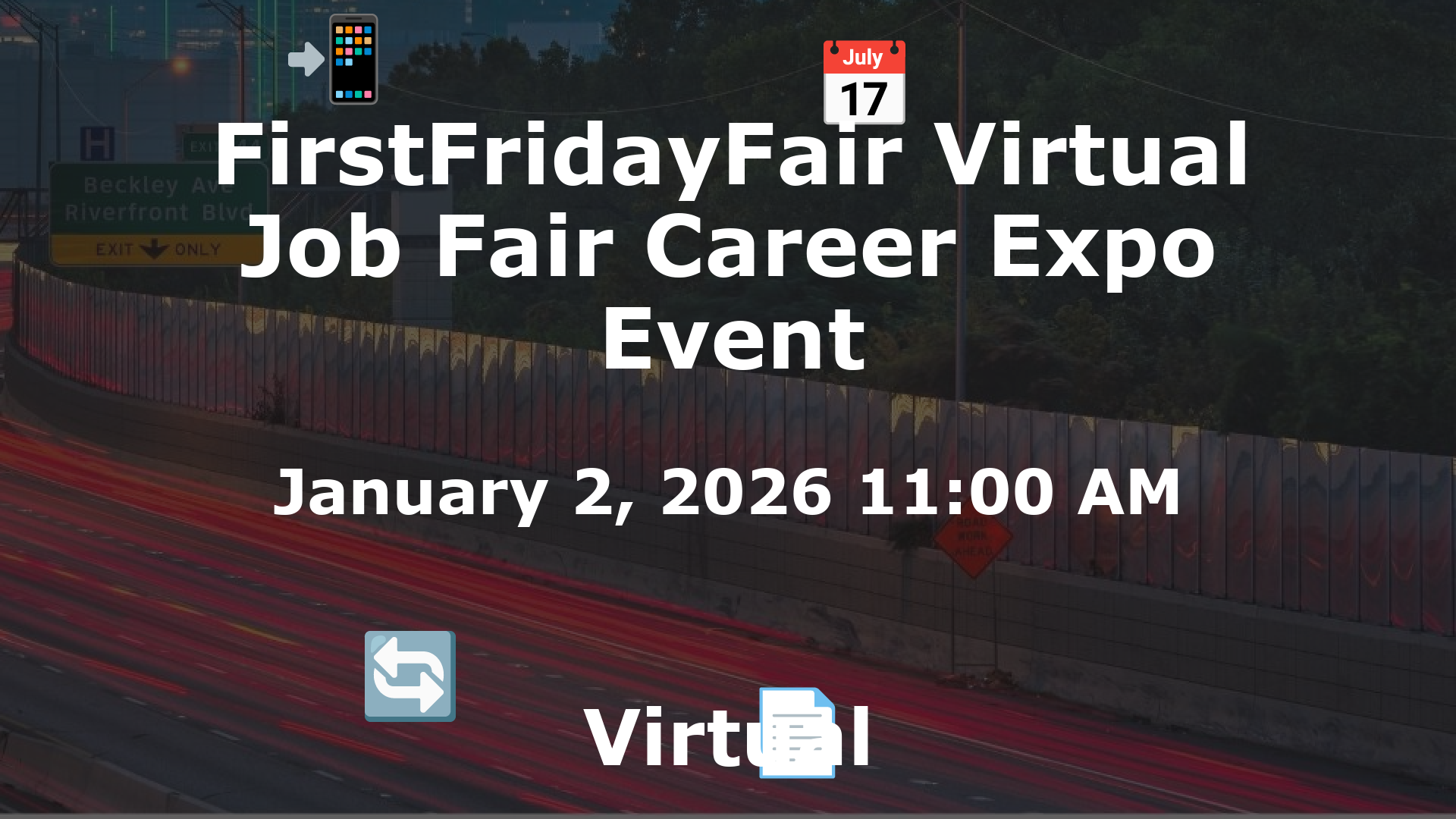FirstFridayFair Virtual Job Fair Career Expo Event event image